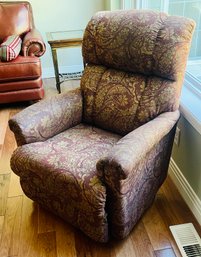 Vintage La Z Boy Paisley Reclining Sofa