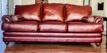 Genuine La Z Boy Leather 3 Seater Sofa, 1 Of 2