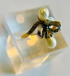 14K Cultured Pearl Ring