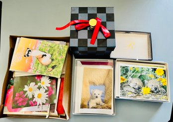 Lot Of Greeting Cards & Musical Gift Box