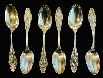 6 RM'Z Sterling Silver Spoons Monogrammed A