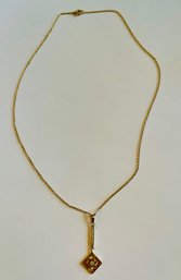 14K Chain And Pendant