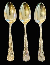 Lot Of 3 Tiffany And Co Sterling Silver Spoons Monogrammed A