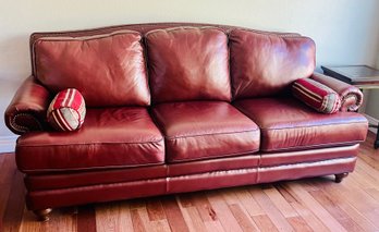 Genuine La Z Boy Leather 3 Seater Sofa, 2 Of 2