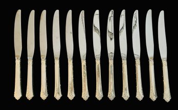 12 Sterling Silver Handles Knives
