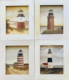 4 Framed Lighthouse Pictures