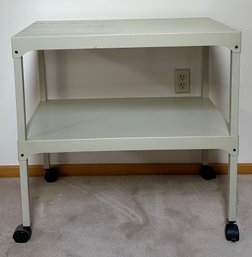 Metal Rolling Two Tiered Storage Cart