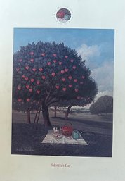 Valentines Day Picnic Signed Print