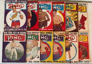 Collection Of 1944-1949 The Ring Boxing Magazines