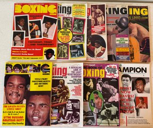 Array Of 1971-1977 Boxing Magazines