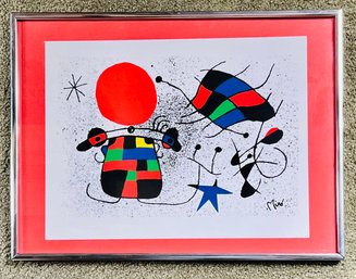 Joan Miro Serigraph Signed The Smile Of The Flamboyant Wings Print