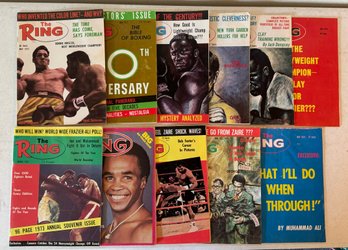 Collection Of 1970-1979 The Ring Boxing Magazines
