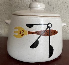 Vintage West Bend Stoneware Pot