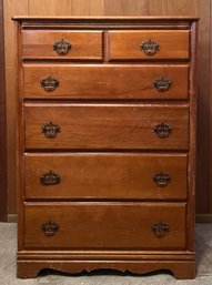 Vintage 6 Drawer Wooden Dresser