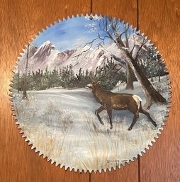 Painted Saw Blade Wall Art