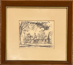 Williamsburg Virginia, Sketched Print