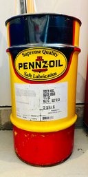 Pennzoil Lubricant Metal Barrel With Everything Included
