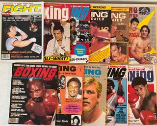 Lot Of 1971-1984 Boxing Magazines