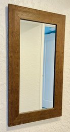 Wood Frame Narrow Wall Mirror