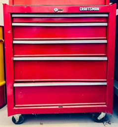 Craftsman Red Metal Rolling Tool Box With Tools Included