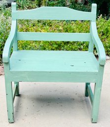 Teal Kids Bench