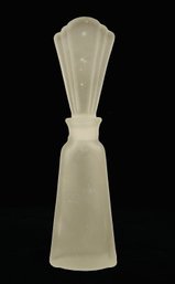 Art Deco Frosted Glass Bottle