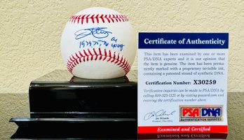 Jim Palmer Autographed Baseball Certified By JSA