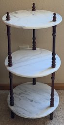 3 Tier Marble End/side Table
