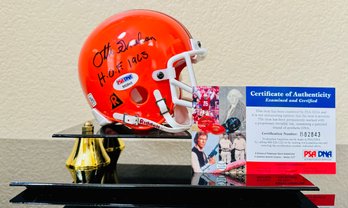 Otto Graham Cleveland Browns Autographed Mini Helmet Cerified By PSA/DNA