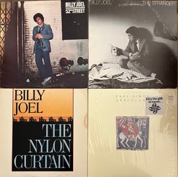 LP Records - Billy Joel & Paul Simon - 52nd Street, An Innocent Man, The Nylon Curtain, Graceland