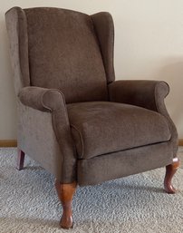 Vintage Queen Anne Style Fabric Recliner
