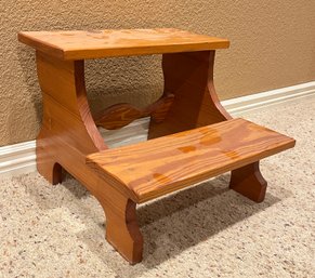 Two Tier Wooden Stool