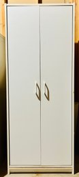 White Two Door Storage Cabinet