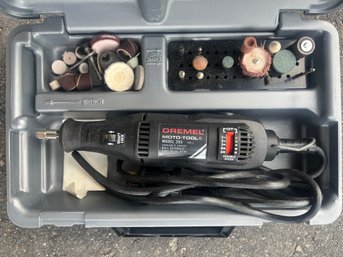 Dremel Roto-tool Model 395 With Carry Case And Some Attachments