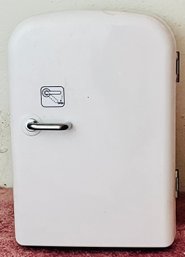 Portable White Mini Fridge With DC Cord