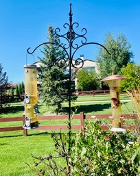 Patio Iron Bird Feeder/plant Holder