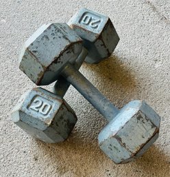 Pair Of 20 Pound Dumbbells