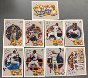 Collection Of 1990 Upper Deck Baseball Heroes Cards