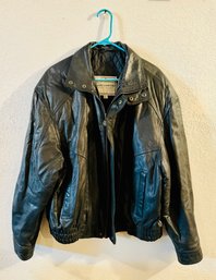 Men's John Ashford Black Leather Jacket