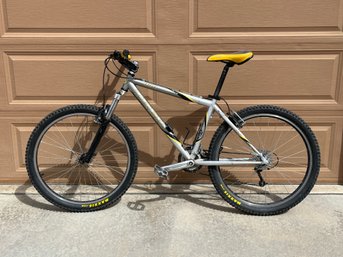 820 Trek Silver Bicycle With Yellow Seat