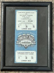 Framed Replica Chicago White Sox Opening Day Ticket