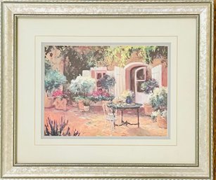 Framed Allayn Stevens Country Villa Landscape Art Print