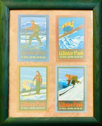 Winter Park Colorado Framed Ski Print