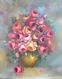 Lynn Lupetti - Falling Flower Petals - Original Art - Oil On Canvas