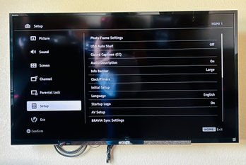 Sony 40 Flat Screen TV With Remote