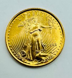 1998 1/10 Oz American Gold Eagle Coin