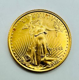 1998 1/10 Oz American Gold Eagle Coin