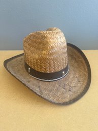 Woven Straw Sun Hat/cowboy Hat - Women's M - (1/4)