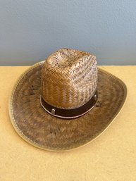 Woven Straw Sun Hat/Cowboy Hat - Women's M - (3/4)