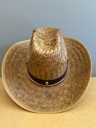 Woven Straw Sun Hat/Cowboy Hat - Women's M - (4/4)